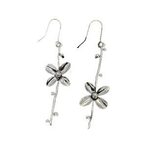 Flower Drop Hook Earrings